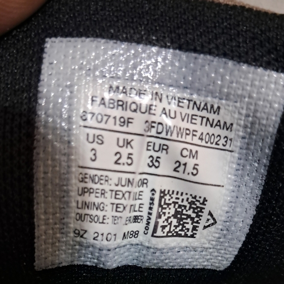 Converse Chuck Taylor All Star Street Mason Mid Sneakers Size 3 - Picture 4 of 14